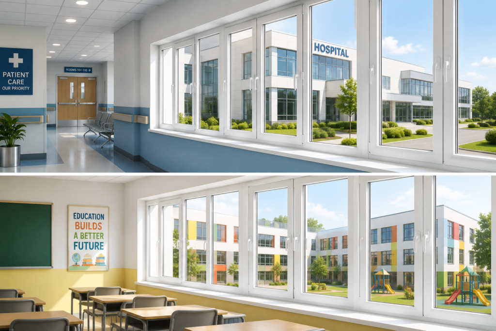 Hospitals and Schools uPVC Windows in Thane